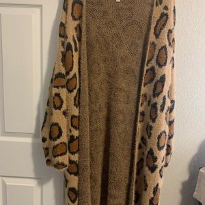 Leopard cardigan size 1x